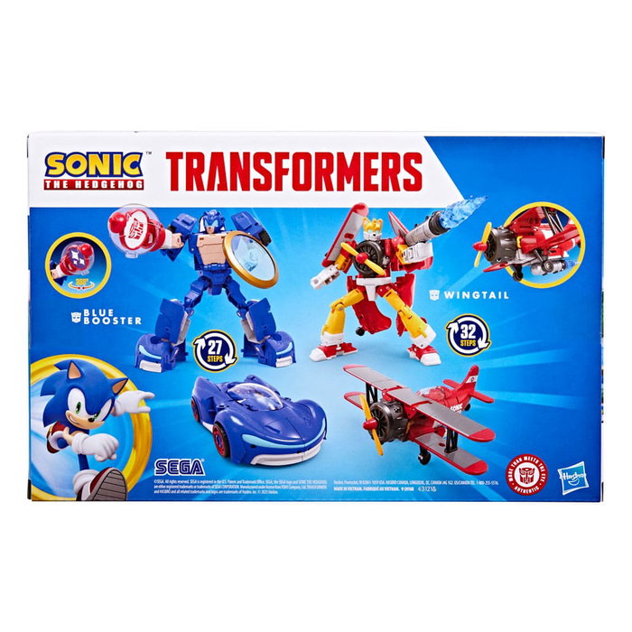 Sonic the Hedgehog x Transformers Pack de 2 Figuras Wingtail & Blue Booster 13 cm Sonic the Hedgehog x Transformers Pack de 2 Figuras Wingtail & Blue Booster 13 cm