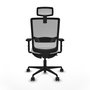 PIQUERAS Y CRESPO Silla de oficina Haches con mecanismo Sincro/Traslack Blanco y Gris