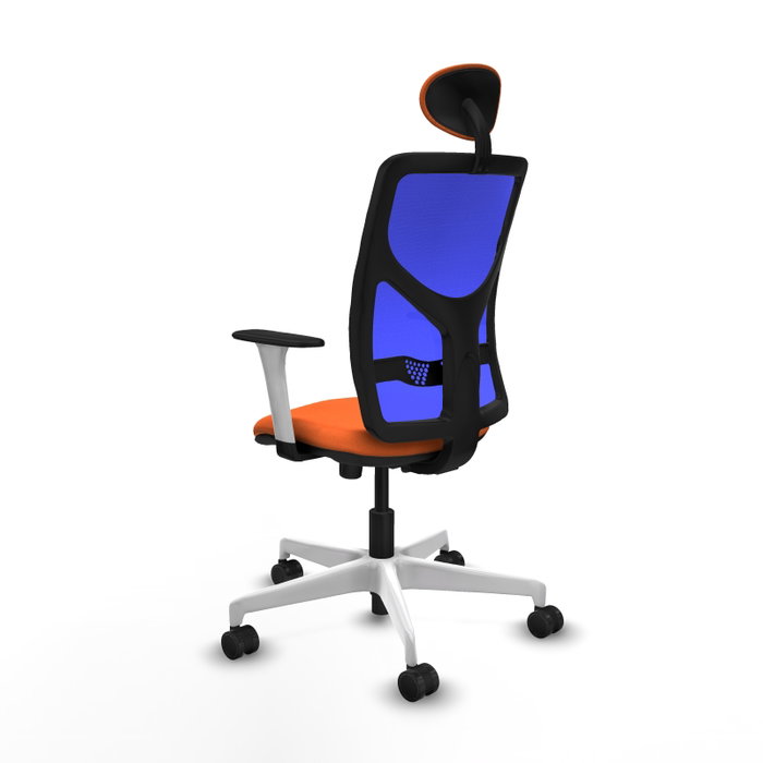 PIQUERAS Y CRESPO Silla de oficina Motilla con mecanismo Sincro, Naranja y Azul PIQUERAS Y CRESPO Silla de oficina Motilla con mecanismo Sincro, Naranja y Azul