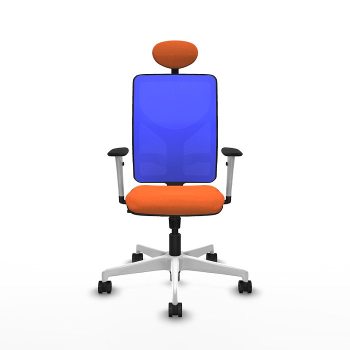 PIQUERAS Y CRESPO Silla de oficina Motilla con mecanismo Sincro, Naranja y Azul PIQUERAS Y CRESPO Silla de oficina Motilla con mecanismo Sincro, Naranja y Azul