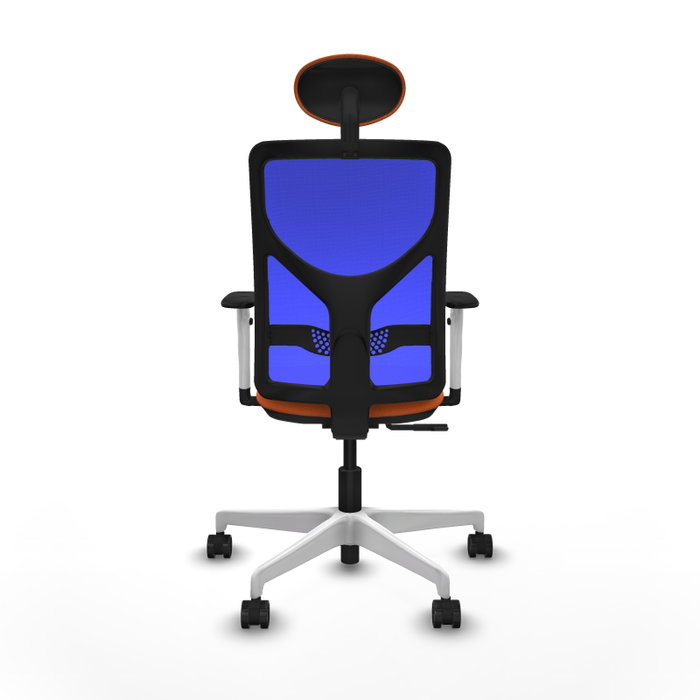 PIQUERAS Y CRESPO Silla de oficina Motilla con mecanismo Sincro, Naranja y Azul PIQUERAS Y CRESPO Silla de oficina Motilla con mecanismo Sincro, Naranja y Azul