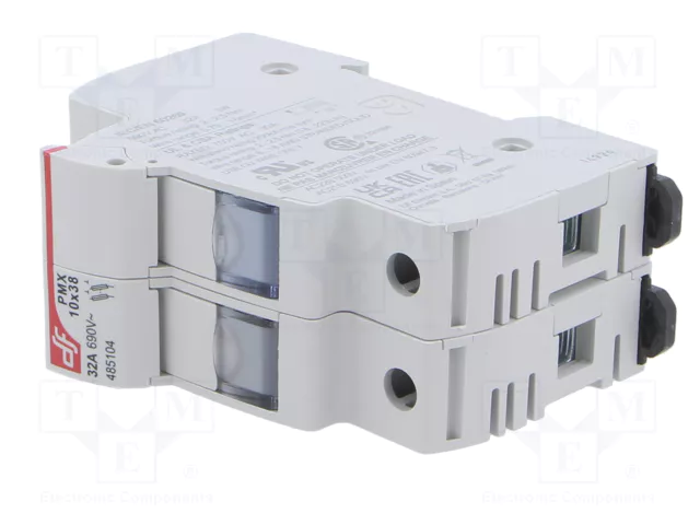 DF ELECTRIC Portafusibles PMX 2 Polos 32A 10x38mm DF ELECTRIC Portafusibles PMX 2 Polos 32A 10x38mm
