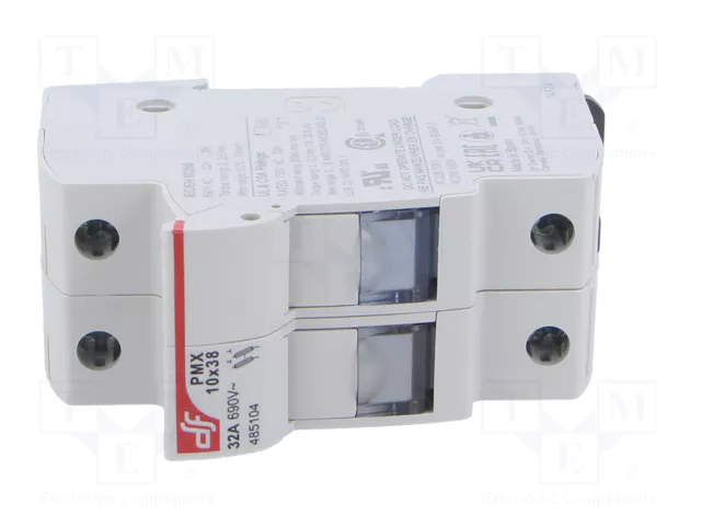 DF ELECTRIC Portafusibles PMX 2 Polos 32A 10x38mm DF ELECTRIC Portafusibles PMX 2 Polos 32A 10x38mm