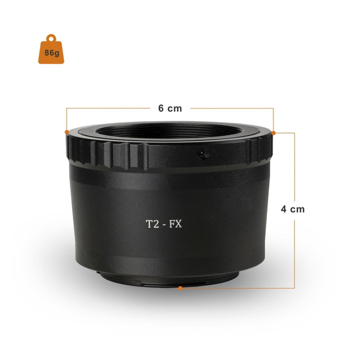 Walimex Adaptador de lente pro T2 para Fujifilm X Walimex Adaptador de lente pro T2 para Fujifilm X