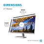 HP M27f Monitor Full HD de Alta Definición, Pantalla Inmersiva con Diseño Ergonómico y Sostenible para Trabajo y Ocio