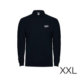 Edm Polo Merchandising Negro Manga Larga Talla XXL 65% Poliéster 35% Algodón