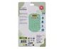 Liderpapel Calculadora Bolsillo XF42 8 Dígitos Solar y Pilas Color Verde 94x59,5x10,5mm