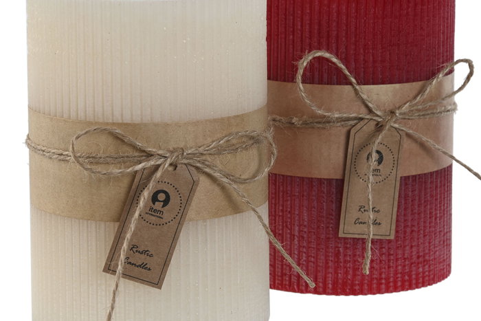 DKD Home Decor Vela de Cera de Parafina Surtida 10x10x14 cm