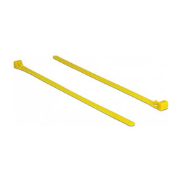 DeLOCK Brida Reutilizable de Nylon 200 x 7,5 mm, Amarillo (100 piezas)