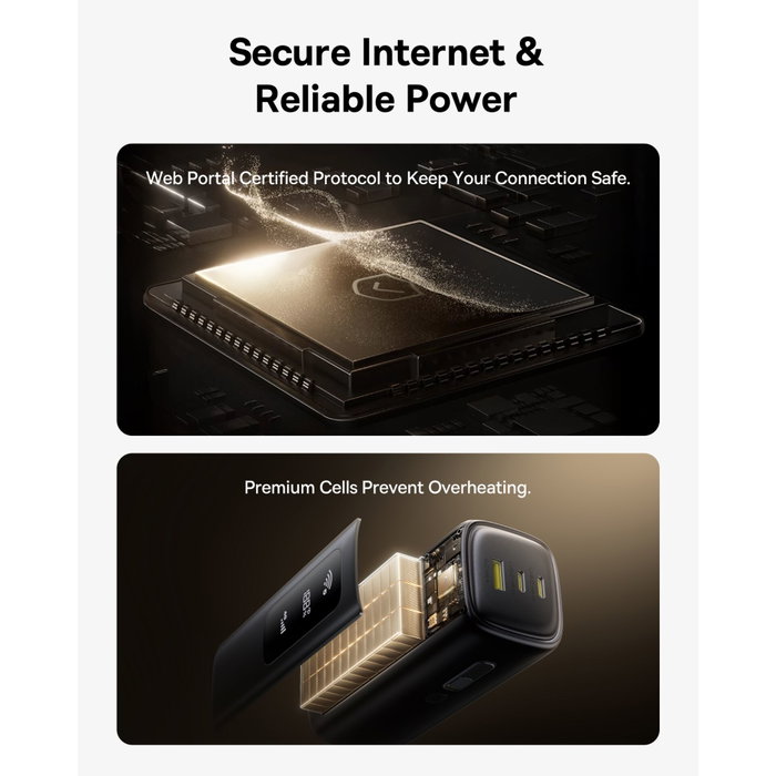 Baseus EnerGeek GX11 MiFi Power Bank 20000mAh 67W Cosmic Black