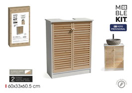 Inde Mueble Lavabo con Puerta Moblekit - Mueble de Baño