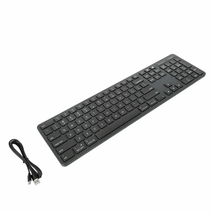 Targus AKB874NO - Teclado Universal USB Alámbrico QWERTY Nórdico, Formato Completo 104 Teclas con Teclado Numérico, Color Negro, Antimicrobiano y Plug & Play