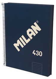 Bloc Milan 430 Since 1918 Tapa Extra A4 120H Horizontal 95G Azul (Set de 3)