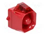 EATON ELECTRIC Señalizador Luminosa y Sonora Asserta Midi Rojo 230VAC