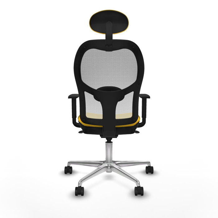 PIQUERAS Y CRESPO Silla de oficina Jorquera con mecanismo Sincro, Amarillo y Blanco PIQUERAS Y CRESPO Silla de oficina Jorquera con mecanismo Sincro, Amarillo y Blanco