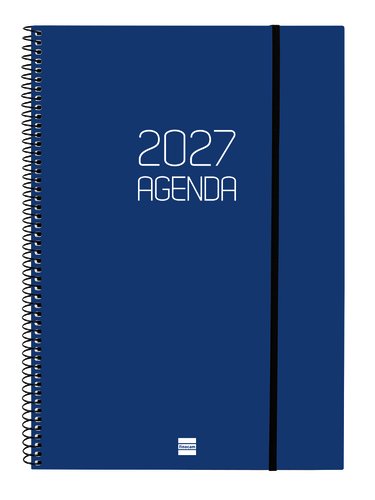 Finocam Agenda Anual 2027 Espiral Basic Opaque Azul Finocam Agenda Anual 2027 Espiral Basic Opaque Azul