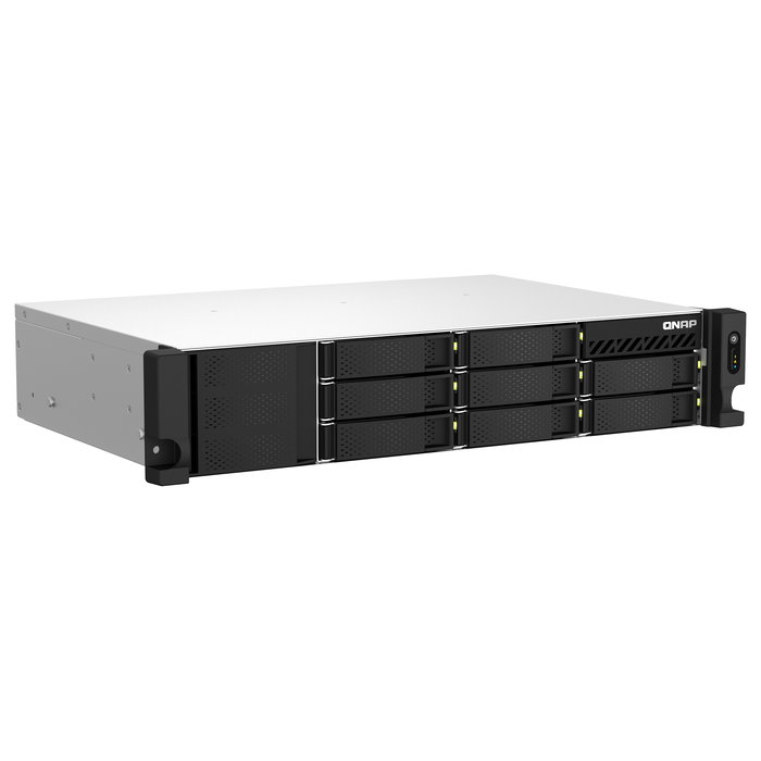 QNAP TS-864EU-RP-8G 2U 8-Bay 30.48cm Rackmount NAS Intel Celeron N5095 8GB 8x3.5/2.5 SATA 2x300W PSU