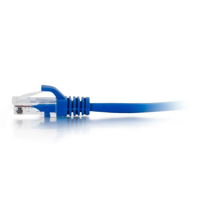 C2G Cable de Red Ethernet 2m, Cat5e U/UTP (UTP), Conectores RJ45 Macho Chapados en Oro, Color Azul, Referencia 83163