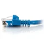 C2G Cable de Red Ethernet 2m, Cat5e U/UTP (UTP), Conectores RJ45 Macho Chapados en Oro, Color Azul, Referencia 83163