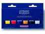 L&b Pintura Acrílica Set 80 ml Tubos Colores Surtidos Blanco Negro Azul Rojo Amarillo Caja 5 Unidades