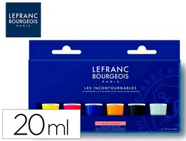 L&b Pintura Acrílica Set 80 ml Tubos Colores Surtidos Blanco Negro Azul Rojo Amarillo Caja 5 Unidades