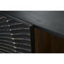 DKD Home Decor Mueble TV Mandala Mango y Metal Negro y Dorado 160x40x50 cm