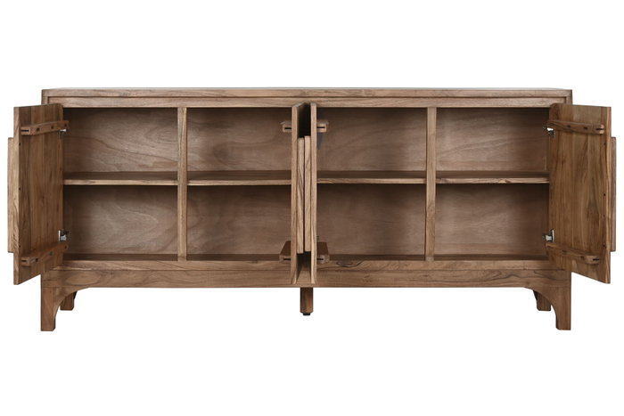 DKD Home Decor Buffet de Acacia Marrón Claro 175x40x81 cm DKD Home Decor Buffet de Acacia Marrón Claro 175x40x81 cm