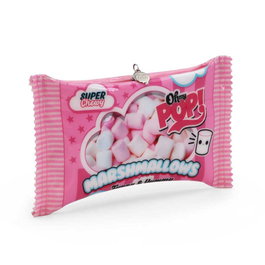 Oh My Pop Neceser Marshmallow Rosa con Cremallera y Bolsillo Posterior, Material PVC, Dimensiones 15 x 24 x 2 cm