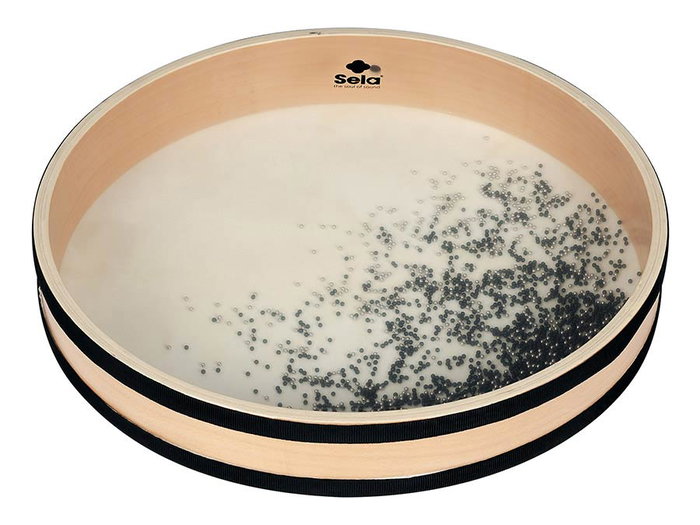 Sela Ocean Drum de 40 cm con Marco de Madera Natural Sela Ocean Drum de 40 cm con Marco de Madera Natural