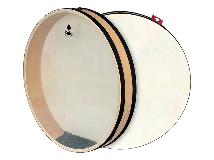 Sela Ocean Drum de 40 cm con Marco de Madera Natural Sela Ocean Drum de 40 cm con Marco de Madera Natural