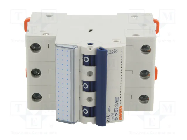 GEWISS Interruptor magnetotérmico MT 60 3 polos 16A 6kA GEWISS Interruptor magnetotérmico MT 60 3 polos 16A 6kA