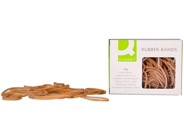 Q-connect Gomillas elásticas 100 gr 100x3 mm número 34