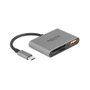 DeLOCK 91016 Lector de tarjetas USB-C con SD, Micro SD y puerto USB 10 Gbps