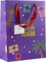 Bismark 333601 Bolsa Papel Reyes Magos S (24x10x32 cm) Foil con Tarjeta Colgante Colores Surtidos