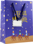 Bismark 333601 Bolsa Papel Reyes Magos S (24x10x32 cm) Foil con Tarjeta Colgante Colores Surtidos