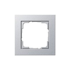 GIRA Marco E2 para 1 enchufes, Aluminio