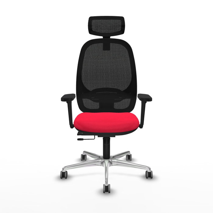 PIQUERAS Y CRESPO Silla de oficina Cilanco con mecanismo Sincro/Traslack, Rojo y Negro PIQUERAS Y CRESPO Silla de oficina Cilanco con mecanismo Sincro/Traslack, Rojo y Negro
