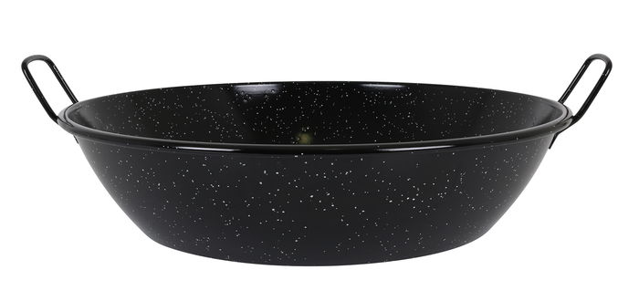 La Estrella Paellera Honda Bordonada 55 cm 25 Litros Jaspeada (4 Unidades)