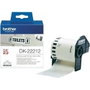 Brother DK-22212 Cinta Continua de Película Plástica Blanca 62mm x 15,24m