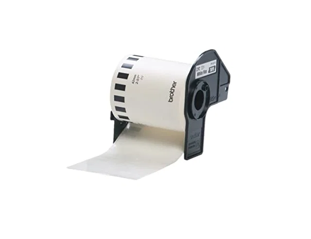 Brother DK-22212 Cinta Continua de Película Plástica Blanca 62mm x 15,24m