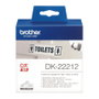 Brother DK-22212 Cinta Continua de Película Plástica Blanca 62mm x 15,24m