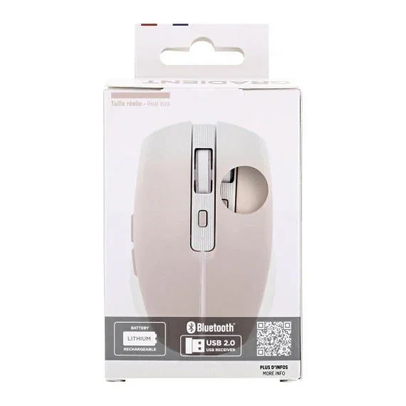 TNB Gradient Ratón Inalámbrico Recargable Dual Connect Rosa y Blanco