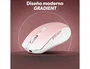 TNB Gradient Ratón Inalámbrico Recargable Dual Connect Rosa y Blanco