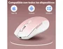 TNB Gradient Ratón Inalámbrico Recargable Dual Connect Rosa y Blanco