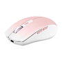 TNB Gradient Ratón Inalámbrico Recargable Dual Connect Rosa y Blanco