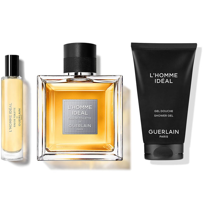 Guerlain L'Homme Idéal Estuche Cofre de Regalo para Hombre - Eau de Toilette 100 ml + Gel de Ducha 75 ml - Aroma a Almendras y Cuero