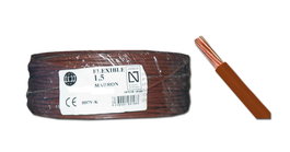 Cable eléctrico flexible libre de halógenos 2,5 mm² x 100 mt marrón H2,5MR