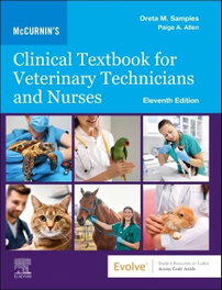 ELSEVIER UK MCCURNIN'S CLINICAL TEXTBOOK VETERINARY TECHNICIANS NURSES
