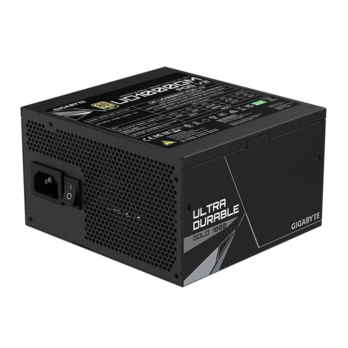 Gigabyte Fuente Alimentación UD1000GM PG5 V2 1000W 80 Plus Gold Certificada, ATX 3.1 & PCIe 5.1, Totalmente Modular, Negra