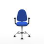 PIQUERAS Y CRESPO Silla de oficina Aýna Azul con Brazos 1D